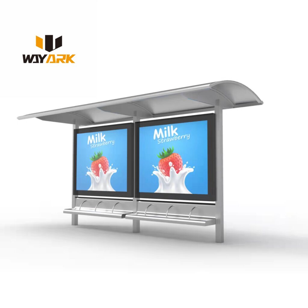 Cheap design bus shelter bus stop brt for city