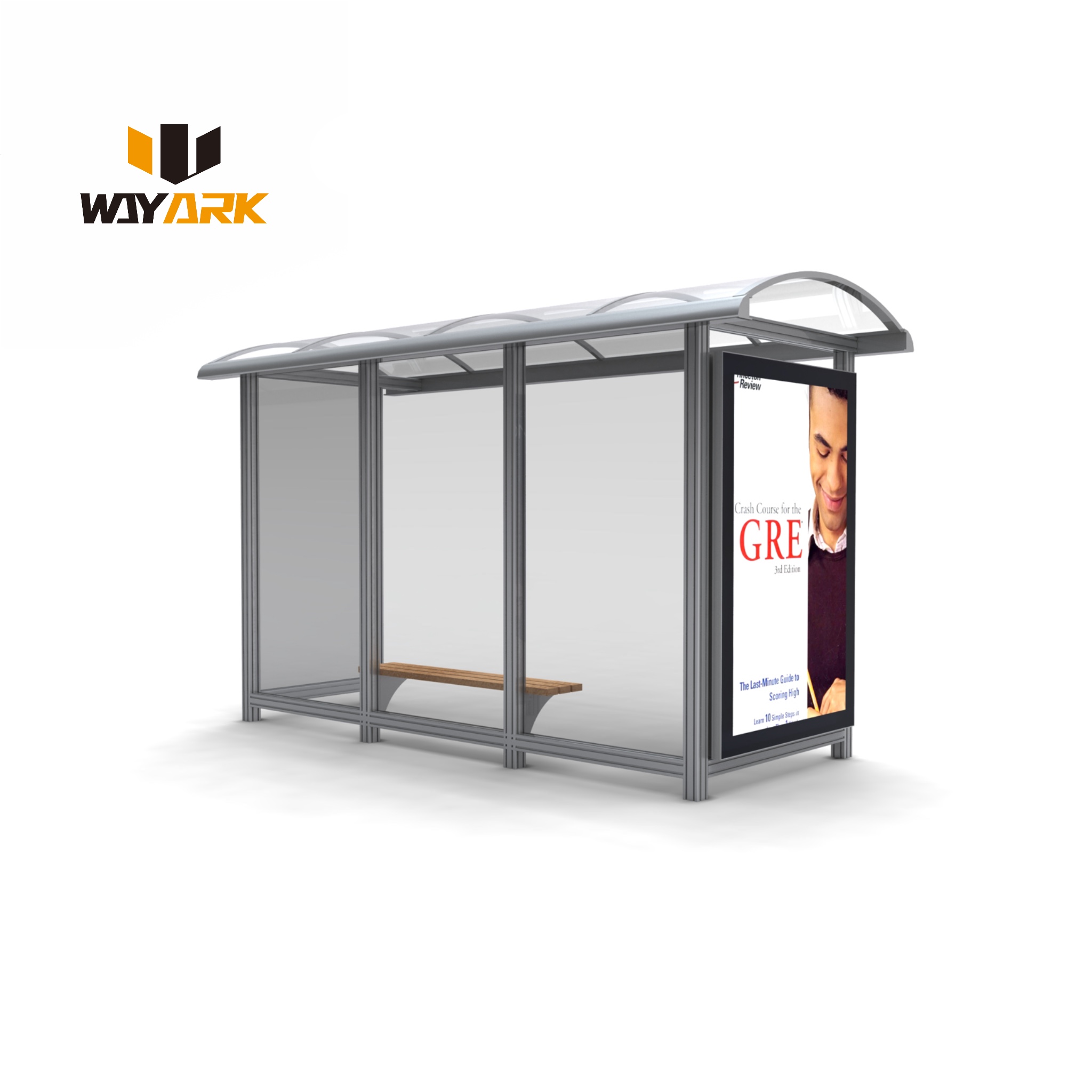 Digital Multifunctional Smart Bus Stop Station Air Conditioner Solar Advertising LED Display Bus Shelter