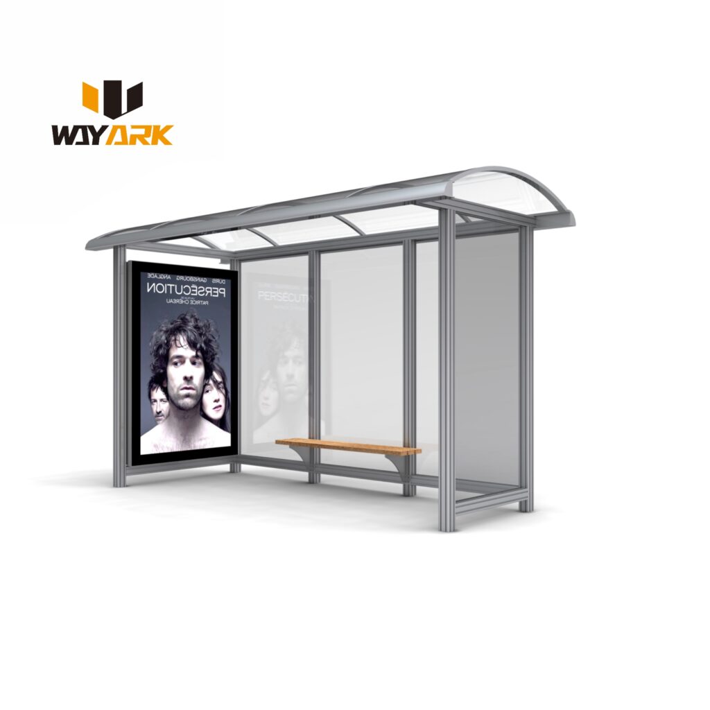 Digital Multifunctional Smart Bus Stop Station Air Conditioner Solar Advertising LED Display Bus Shelter