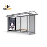 Digital Multifunctional Smart Bus Stop Station Air Conditioner Solar Advertising LED Display Bus Shelter