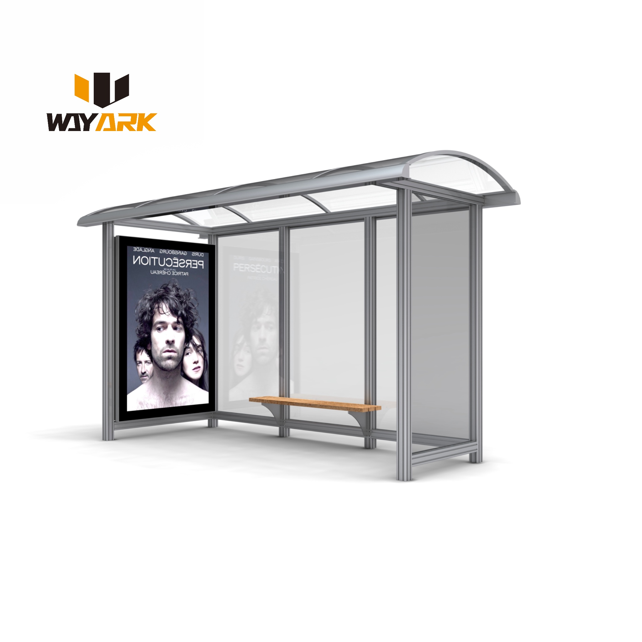 Digital Multifunctional Smart Bus Stop Station Air Conditioner Solar Advertising LED Display Bus Shelter