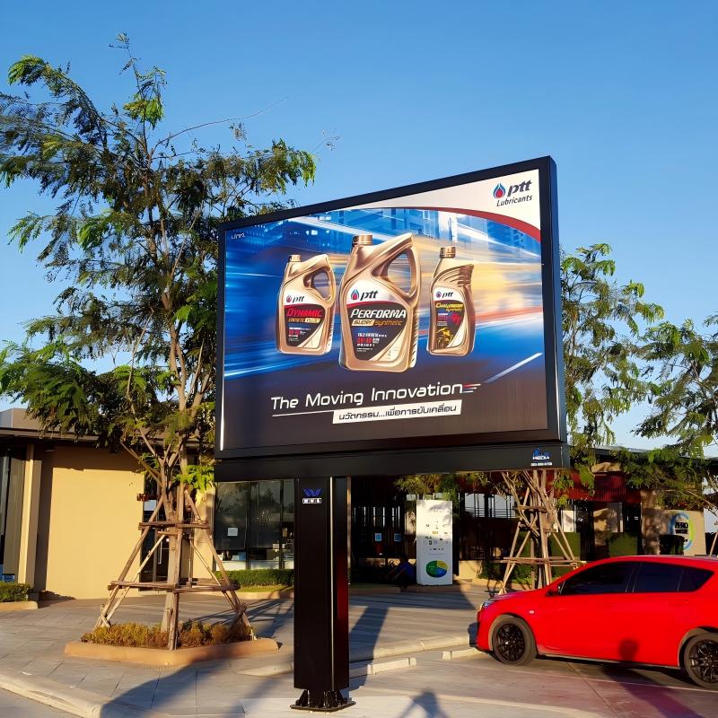 LED-billboard-mega-billboard-gas stantion-car shelter-parking