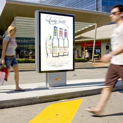 Outdoor Aluminum Mupi Poster Advertising Light Box Standing Scrolling Light Boxes