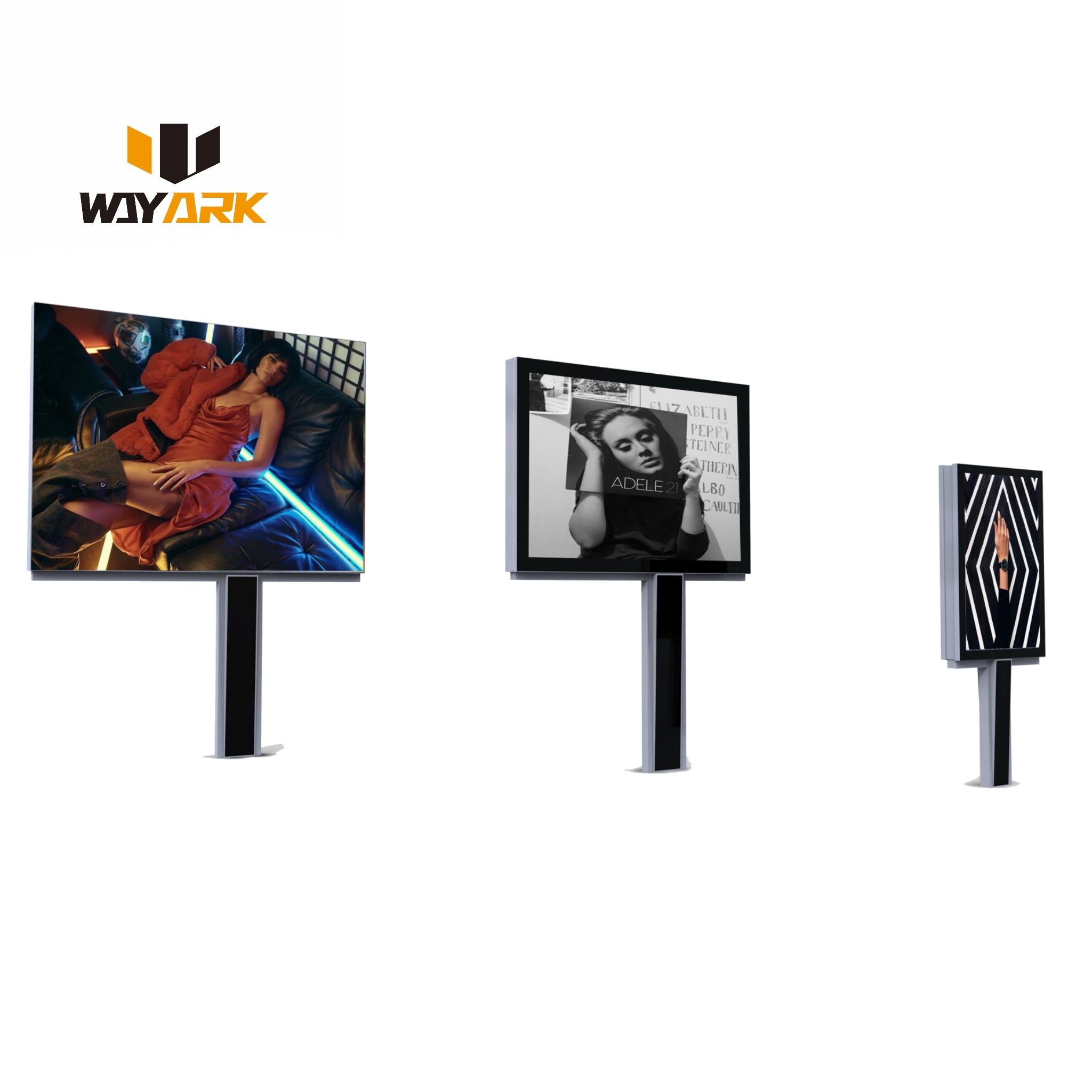 Outdoor LED Screen Digital Billboard Metal Steel Structure Billboard