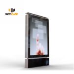 Street Scrolling Advertising Mupi Stainless Steel Lightbox with Rolling System