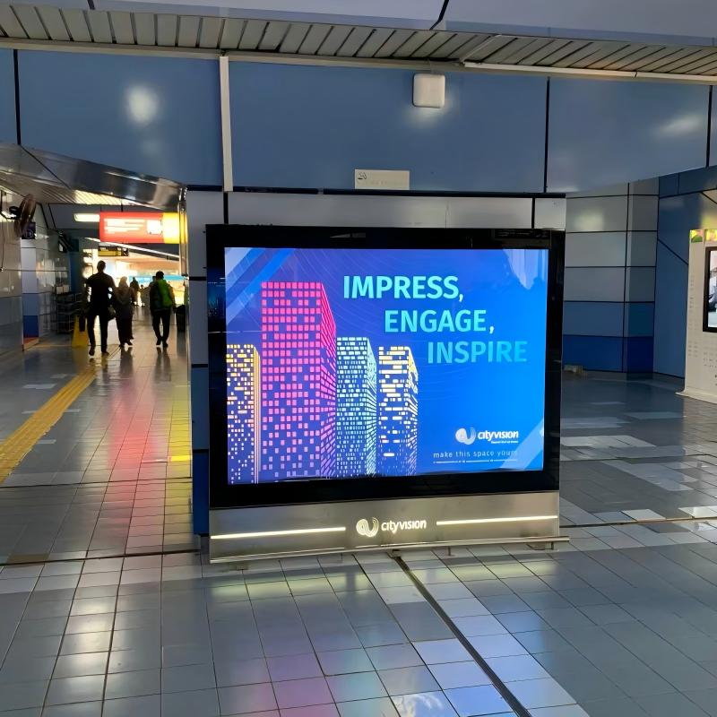 free standing-wall mount-digital-signage-glass type-lcd display-scrolling